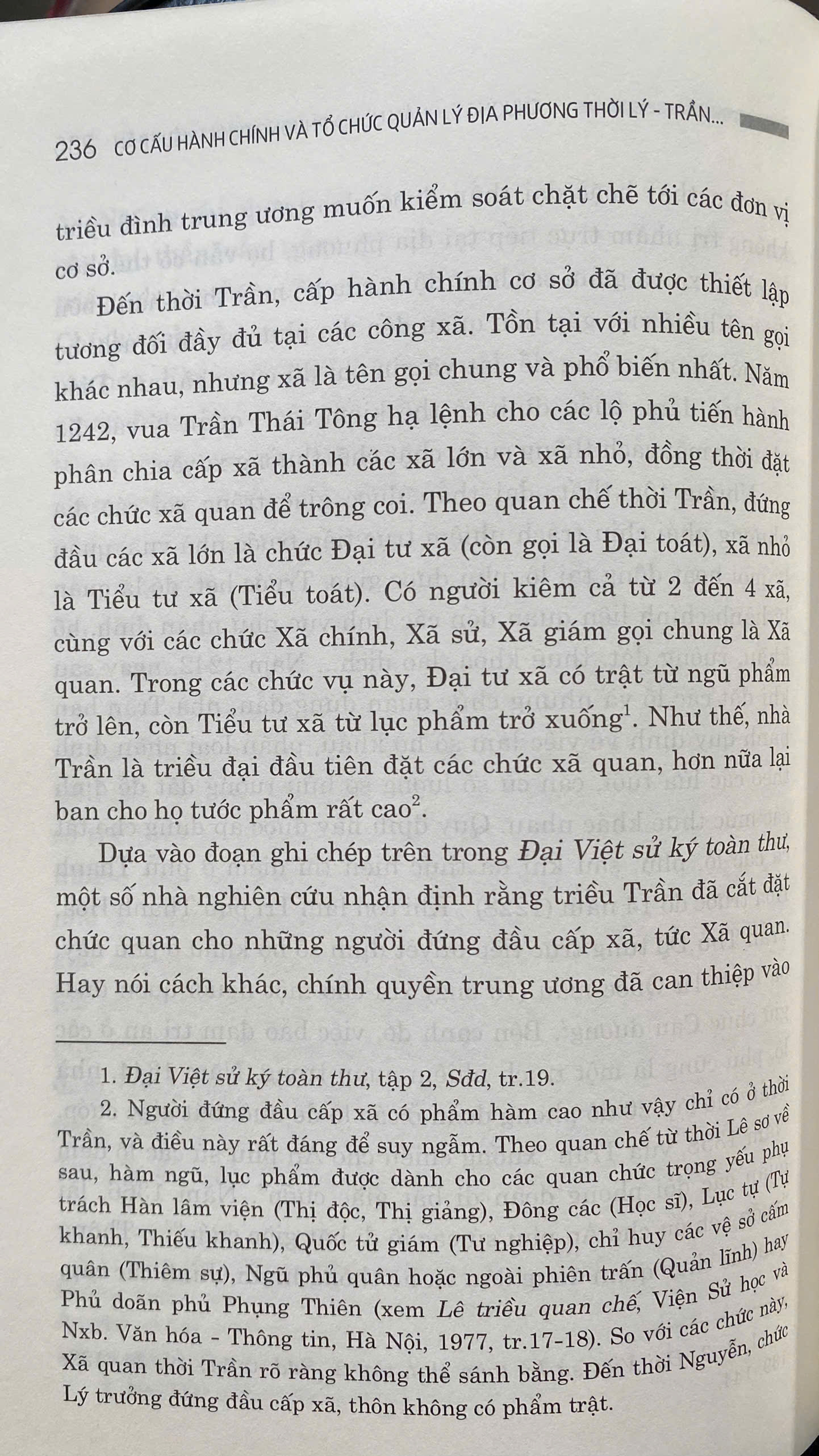 Cơ Cấu Hành Chính và Tổ Chức Quản Lý Địa Phương Thời Lý - Trần ( Thế Kỷ XI - XIV)