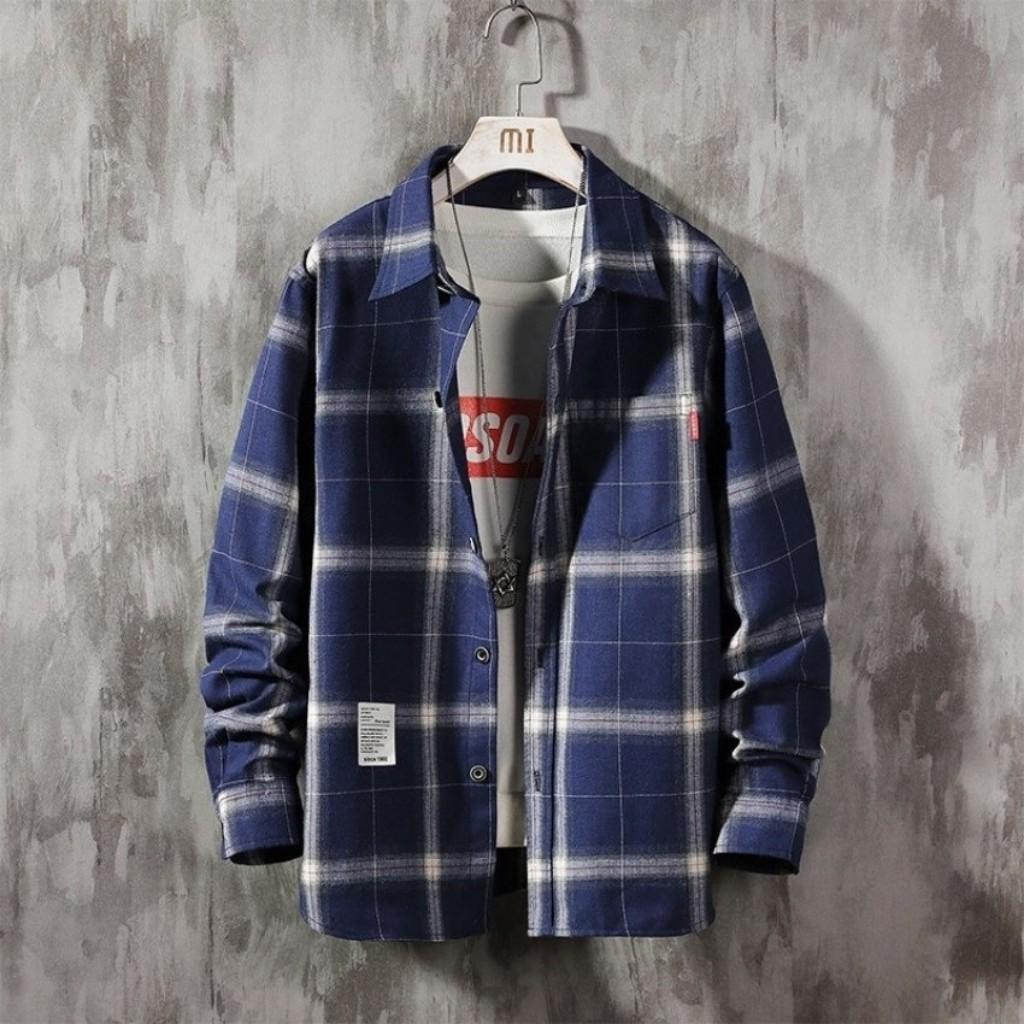 Áo Sơ Mi Nam Caro Trà Sữa Mẫu GQ03 Thời Trang TOP FASHION TOP Cao Cấp Phong Cách Hàn Quốc Trẻ Trung, Cá Tính