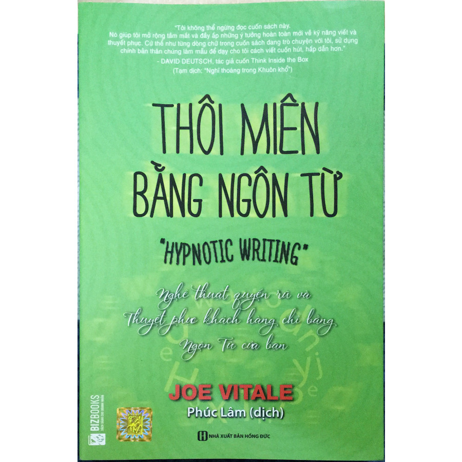 Thôi Miên Bằng Ngôn Từ ( tái bản 2018 ) tặng kèm 1 bookmar hình ngẫu nhiên như hình