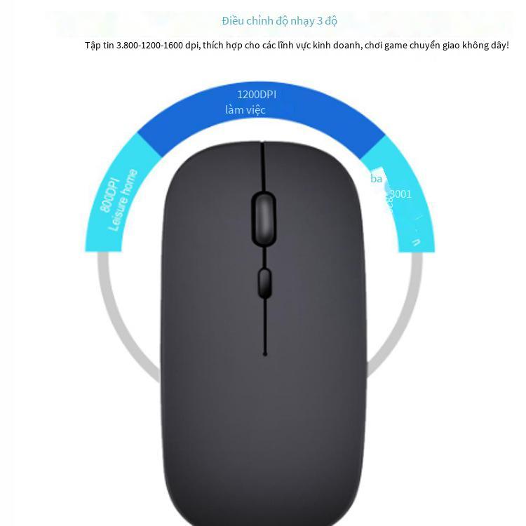 Chuột sạc không dây 2.4G phong cách mới nhất chuột chế độ kép quà tặng văn phòng chuột siêu mỏng không ồn