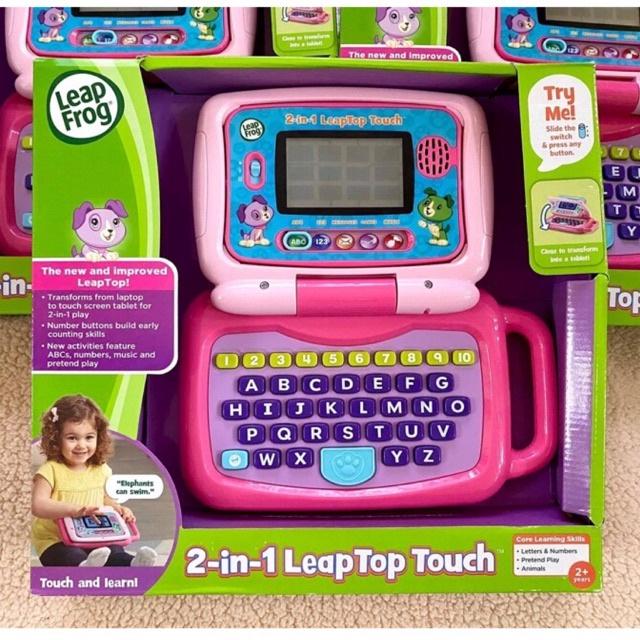 Laptop Leapfrog màn hình led cảm ứng 2in1 (xanh-hồng) Mỹ