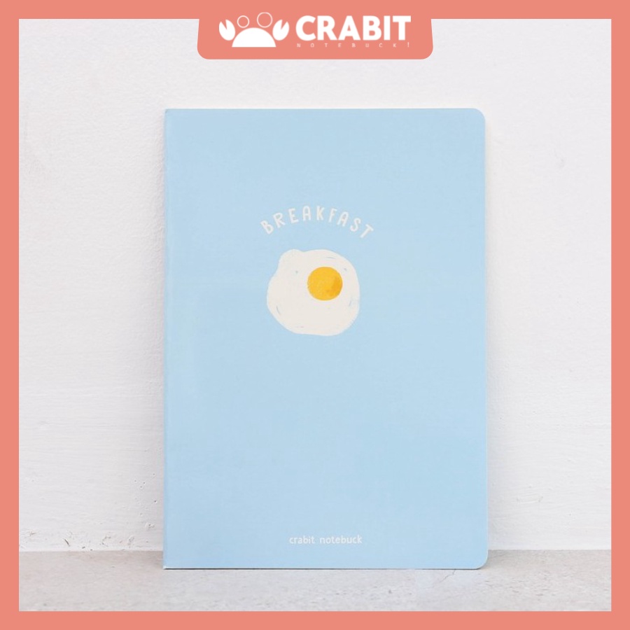 Vở học sinh - Vở sinh viên - Vở kẻ ngang - Vở Crabit - 80 trang - Bìa Fried Egg xanh pastel
