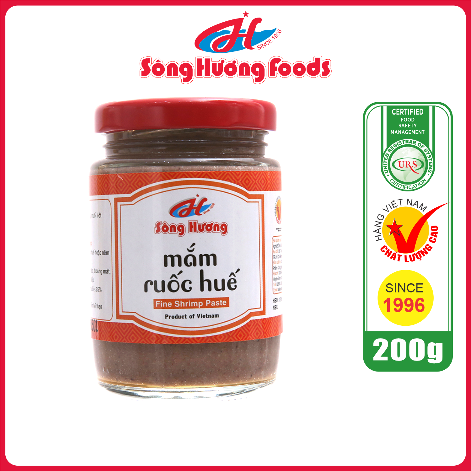 Mắm Ruốc Huế Sông Hương Foods Hũ 200g