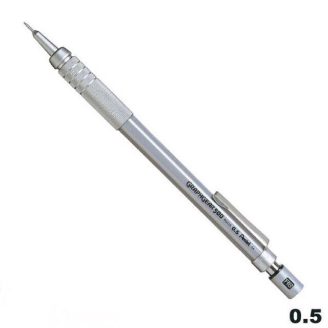 Bút chì kỹ thuật thân kim loại Pentel Graphgear500 PG515 Mechanical Pencil for Draft 0.5mm