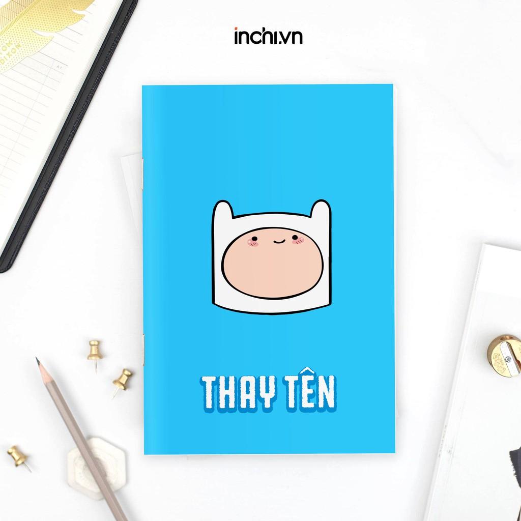 5 MẪU VỞ Ô LY BÌA IN TÊN VÀ NHÂN VẬT HOẠT HÌNH ADVENTURE TIME THEO YÊU CẦU 80 TRANG CHO BÉ CHẤT LƯỢNG