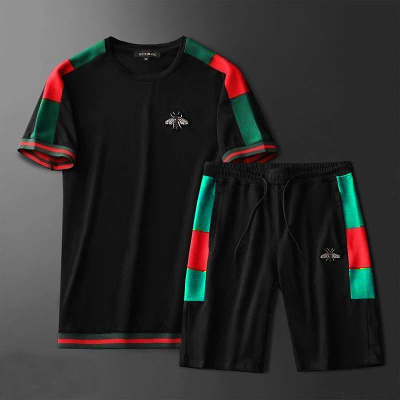Bộ quần áo thể thao ngắn tay may bo cho bé trai, bé gái, bố mẹ, thun cotton - Quần áo trẻ em - SockiMall (200553)