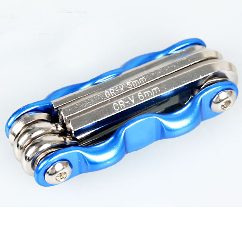 Lục giác sửa chữa xe đạp T-25 11 in 1, bao gồm các dụng cụ đủ loại như đinh vít, lục giác, cắt xích và nạy lốp - Mai Lee