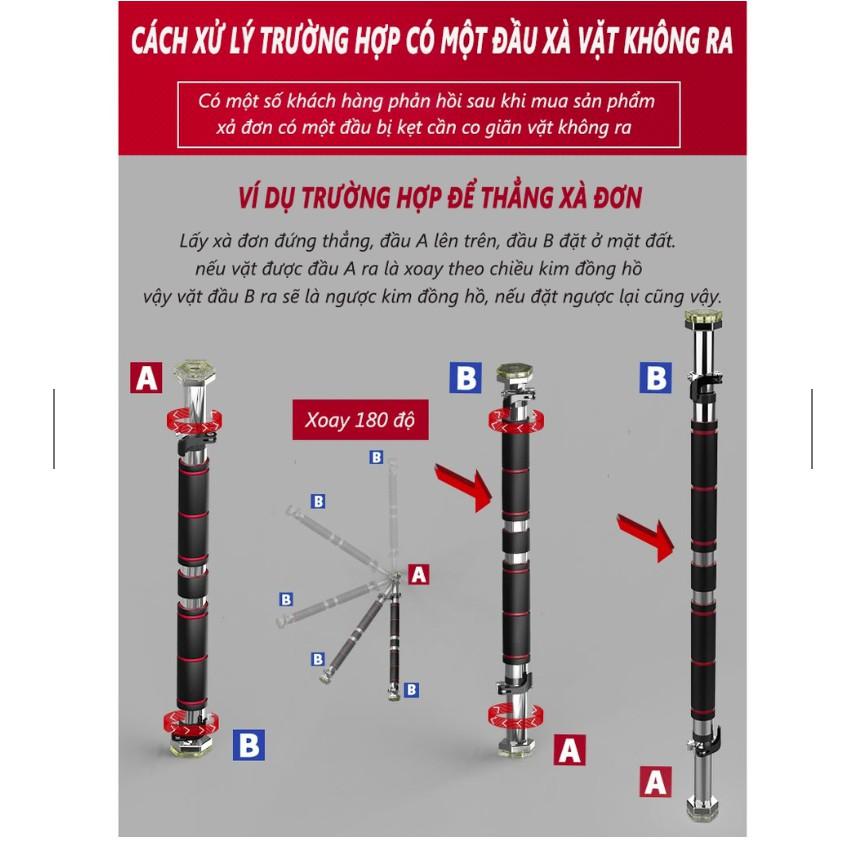 Xà đơn treo tường có chốt chống xoay ( An toàn cao cấp )mẫu mới nhất