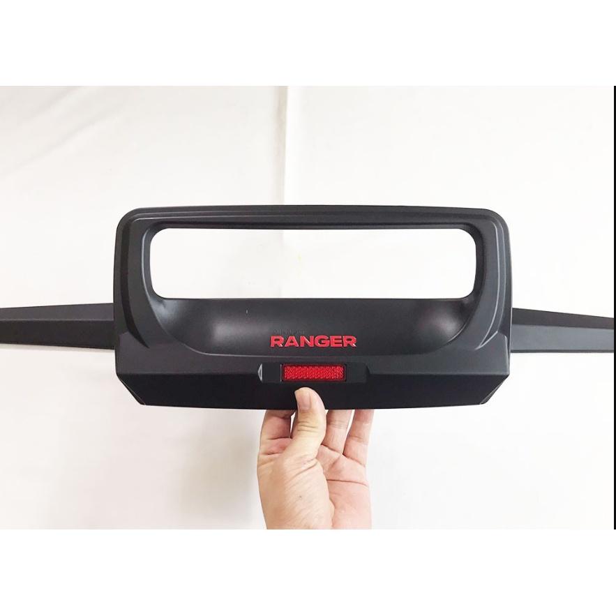 Ốp Tay Mở Cốp Xe Ford Ranger Nhựa Đen, Dùng Chung Các Đời Xe