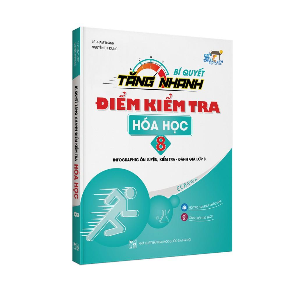 Sách - Combo Bí quyết tăng nhanh điểm kiểm tra Toán Lí Hoá lớp 8 - Tập 2