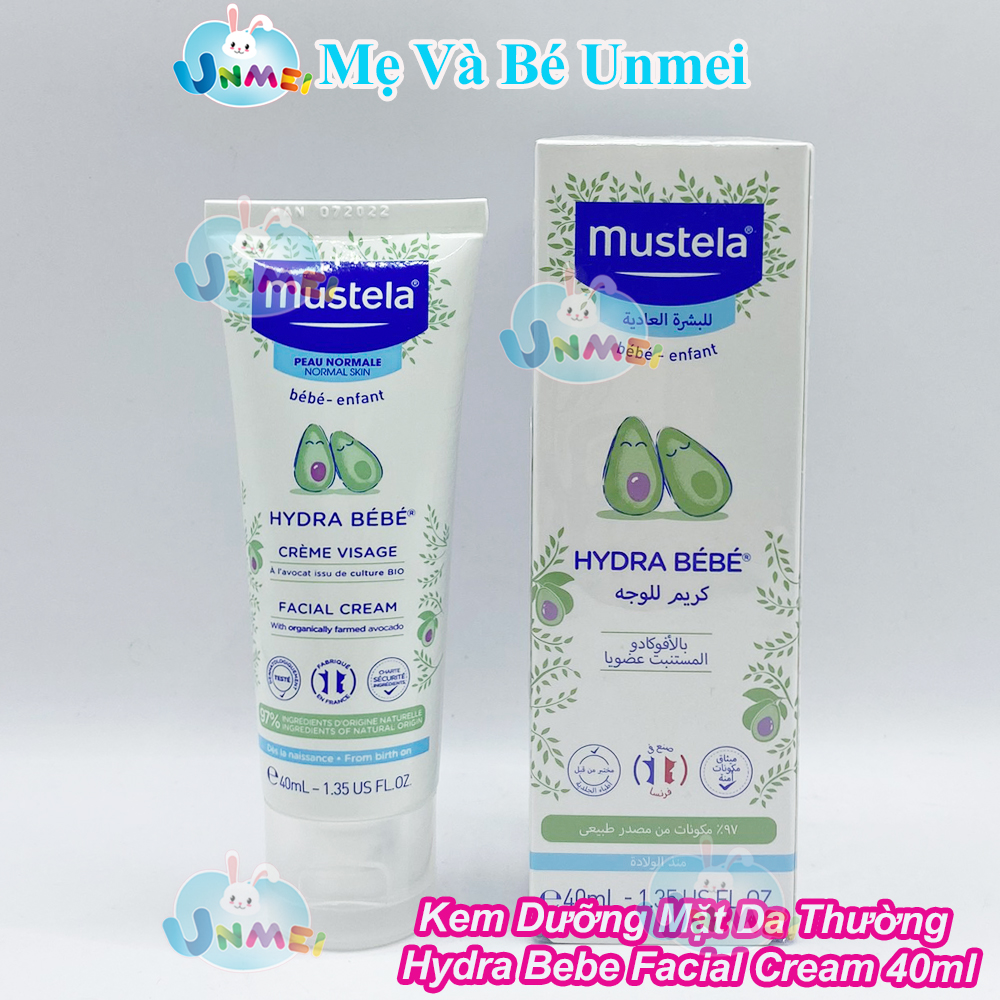 Hình ảnh Kem Dưỡng Da Mặt Cho Trẻ Sơ Sinh Và Em Bé Da Thường Mustela (40ml)