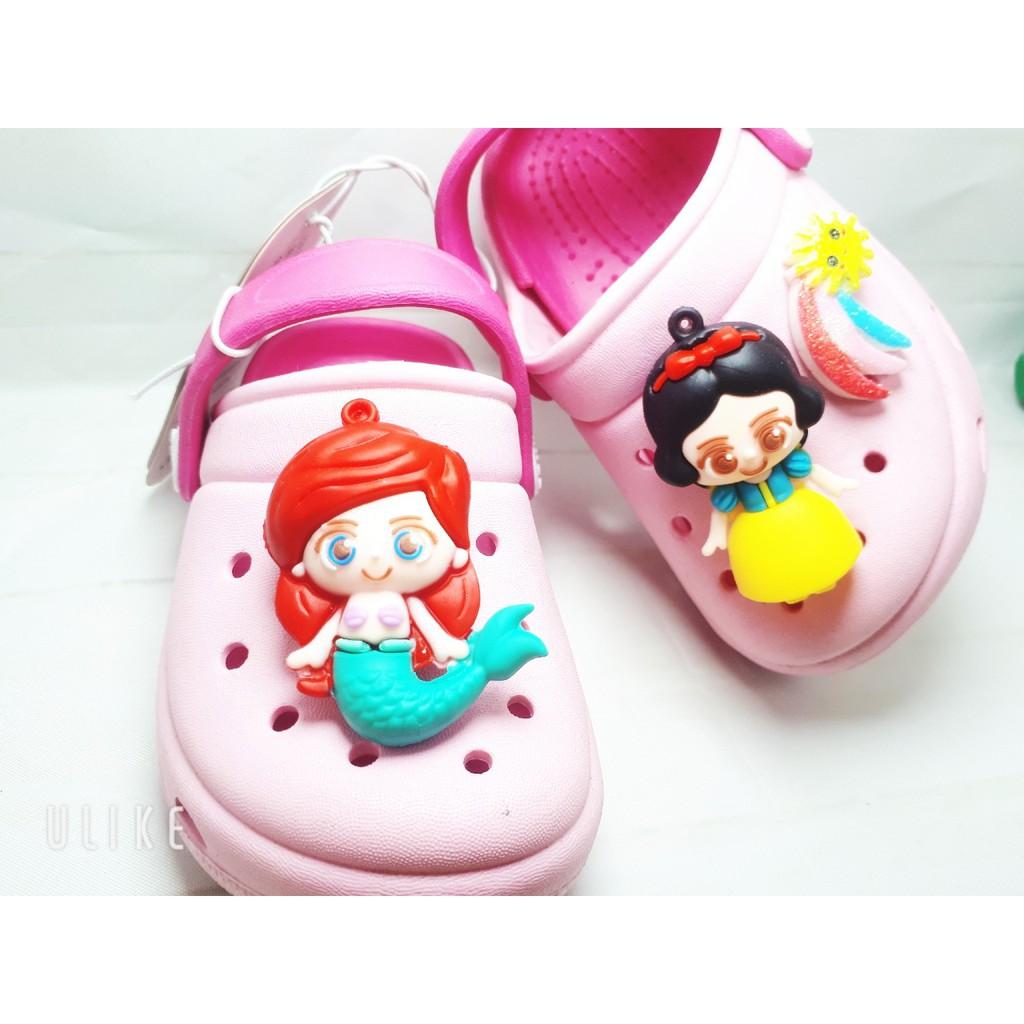 STICKER JIBBITZ gắn dép crocs, dép trẻ em 4D nhân vật hoạt hình 4 loại TO/ BIG/ LỚN