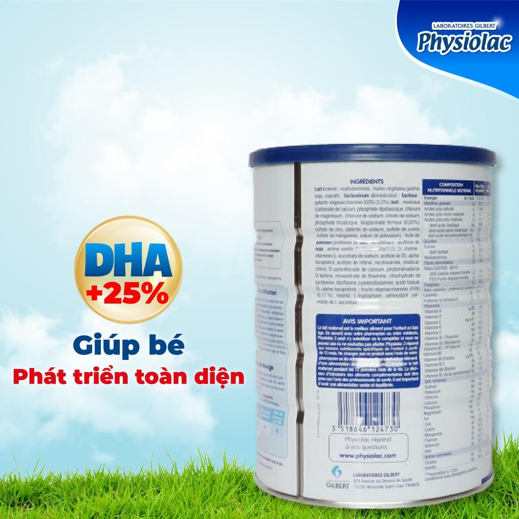 Sữa bột Physiolac 3 900g (Bổ sung DHA)