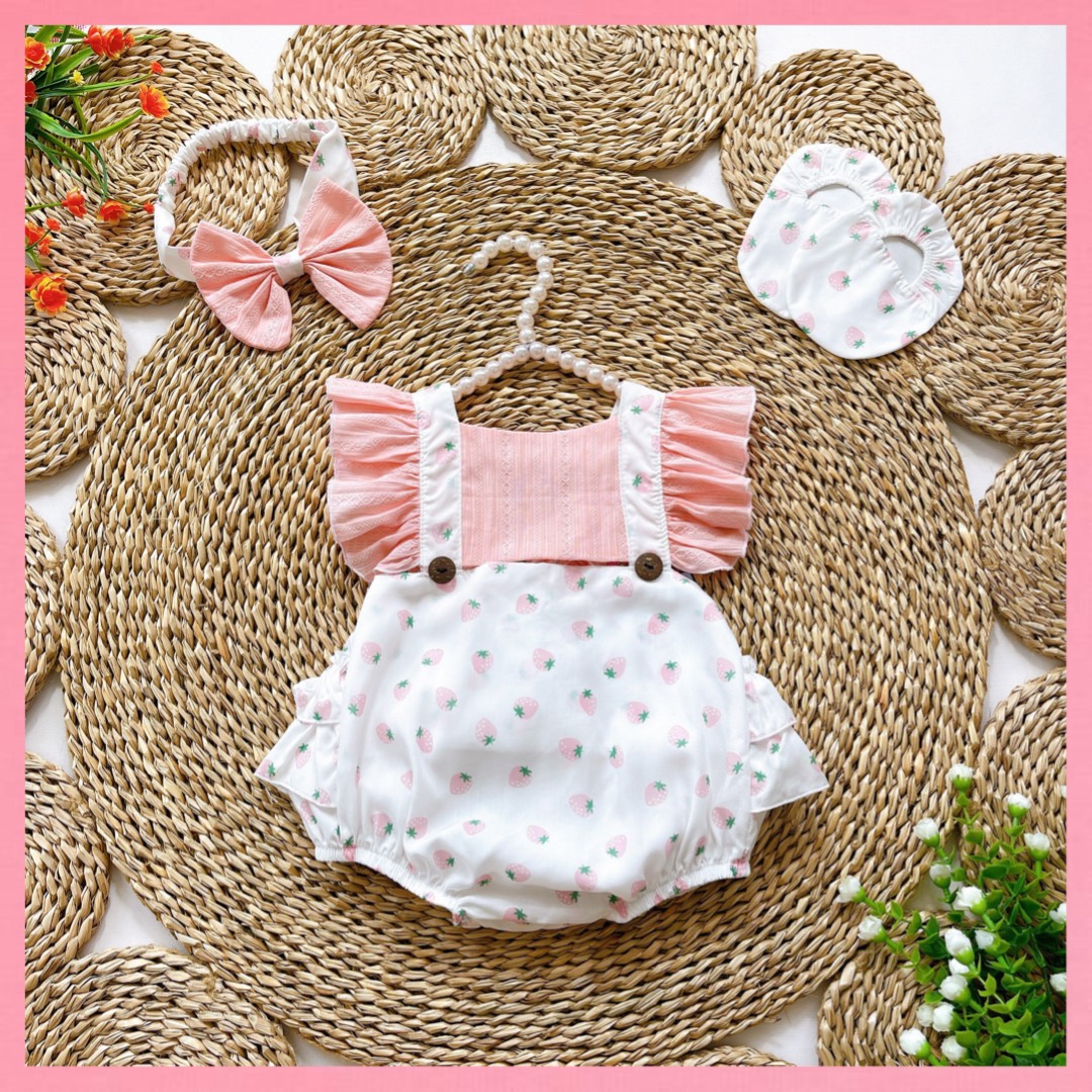 Body liền thân cho bé gái 3kg đến 12kg