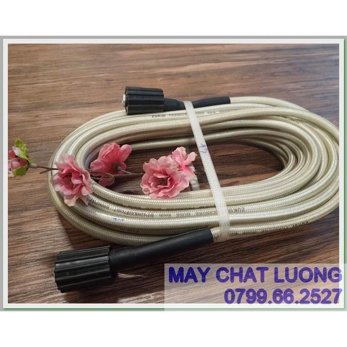 DÂY XỊT RỬA XE 8 -10 -15 -20 -30MÉT- TRẮNG - RĂNG 22mm
