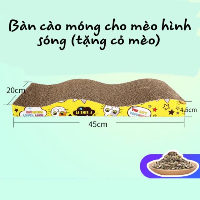 Bàn mài móng cho mèo tặng 1 túi cỏ mèo