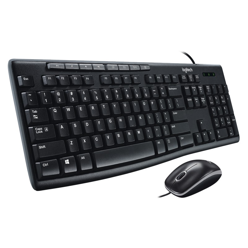 Bộ bàn phím chuột Logitech MK200 - Hàng Chính Hãng