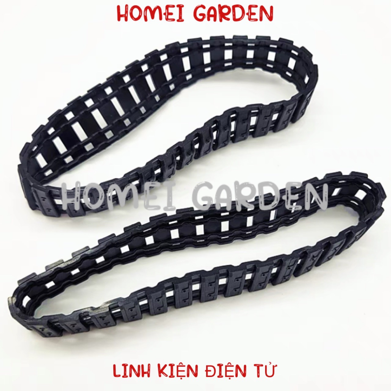 Bánh xích xe tăng cao su mềm dài 140mm rộng 23mm dùng để chế tạo xe DIY rất bền - HM0211