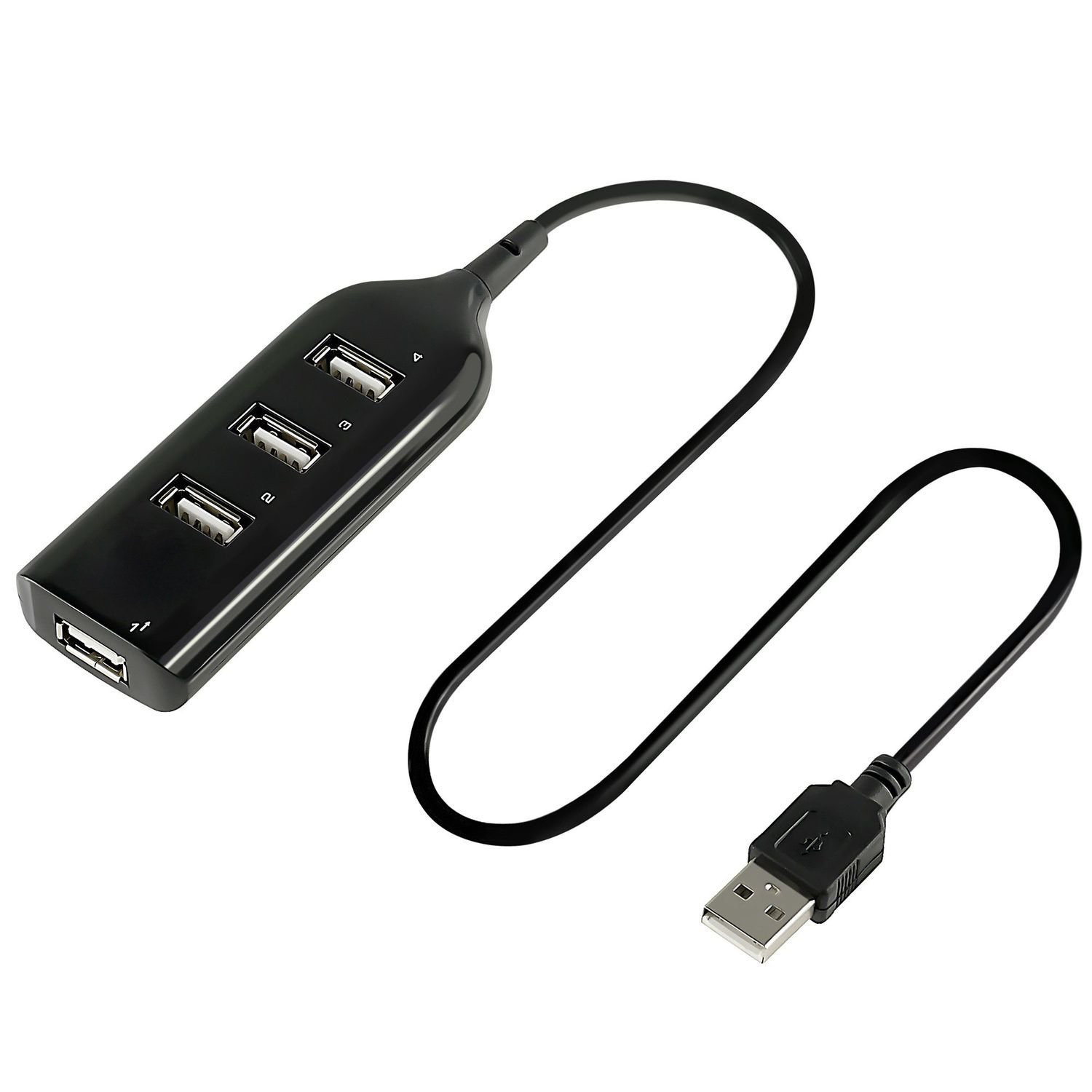 Bộ chia 3 cổng usb 2.0 (USB 2.0 hub) - Đen