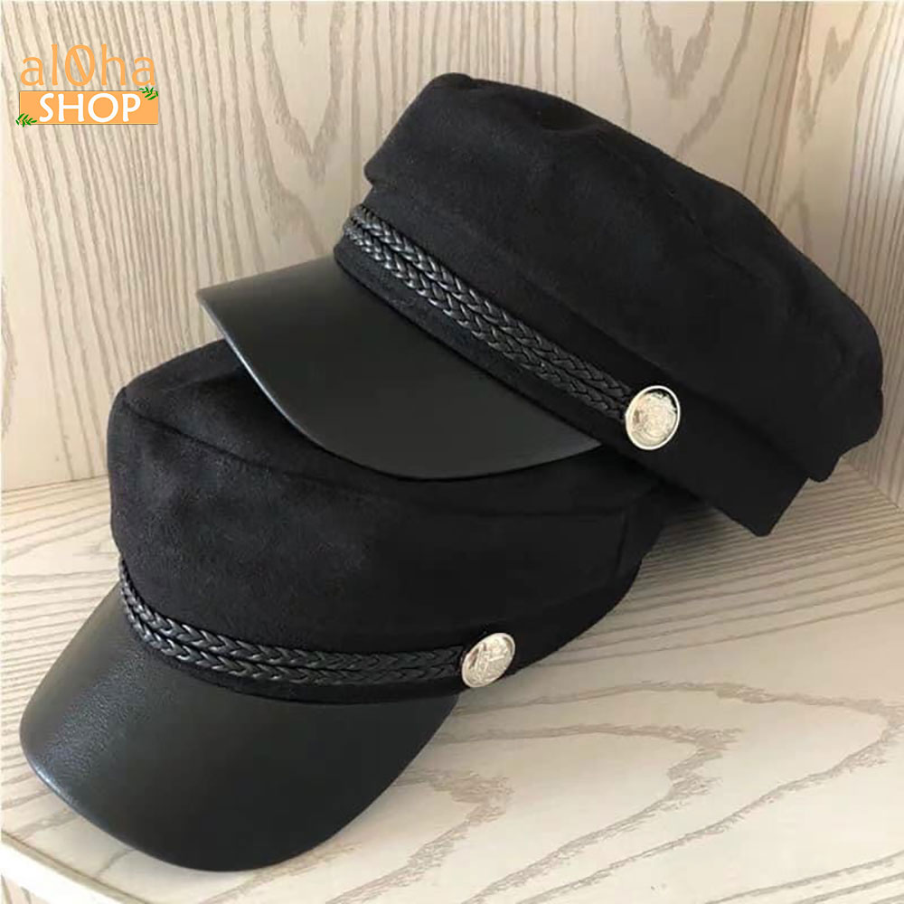 Nón beret thuỷ thủ - Mũ nồi da thời trang, phong cách Hàn - al0ha Shop