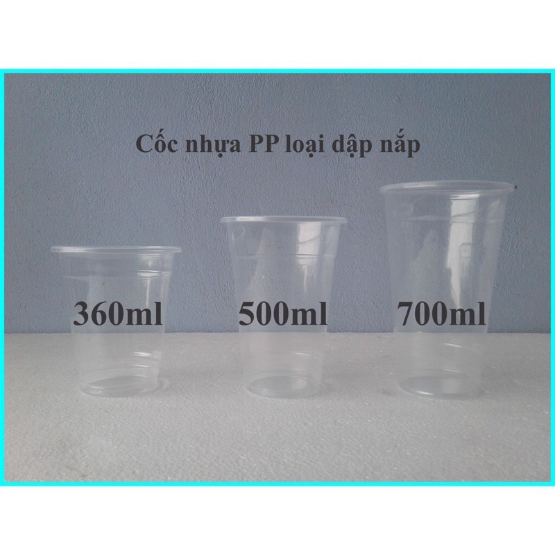Cốc Nhựa Pp 360ml Dày Dặn, Dập Được Màng