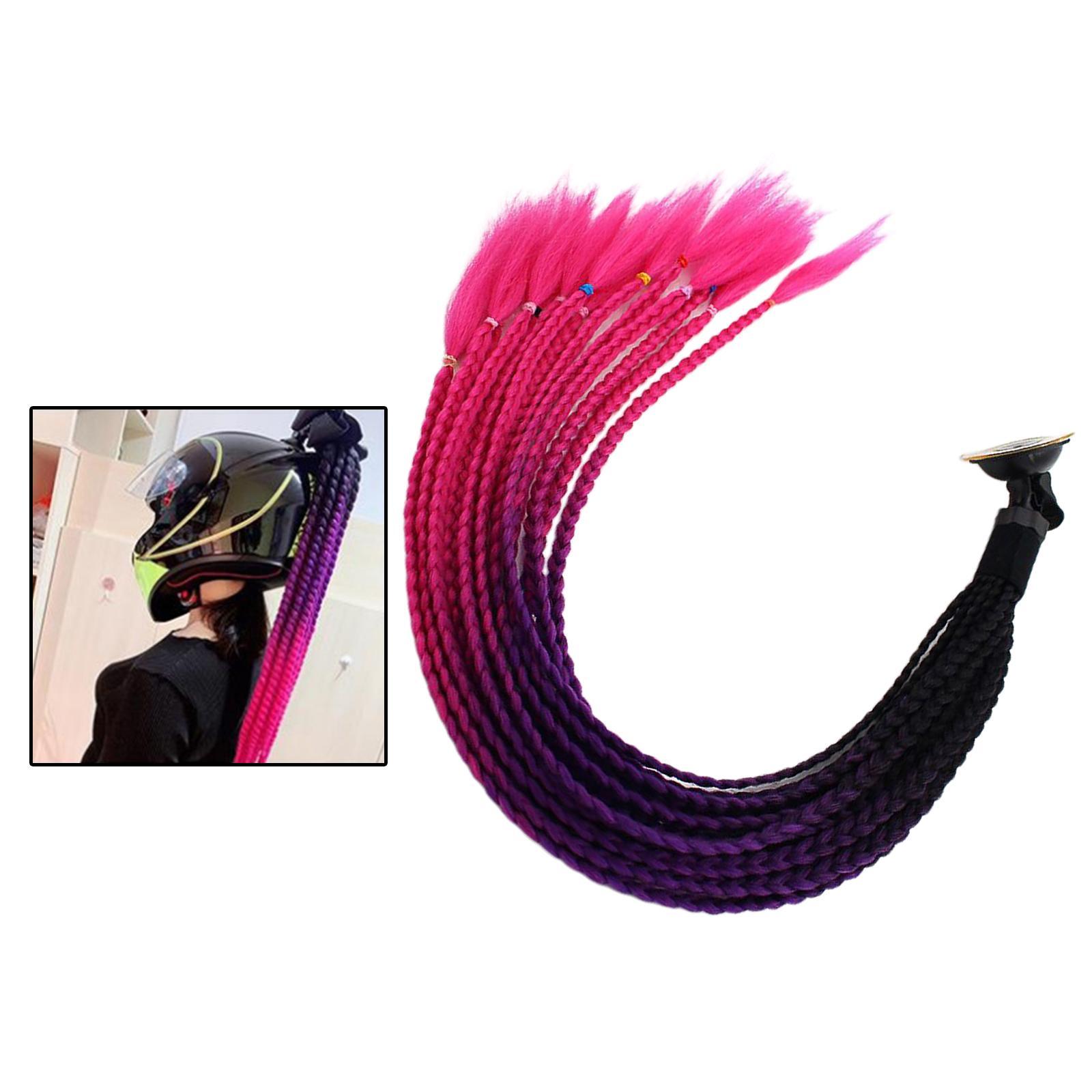 2pcs 55cm Hair Gradient Ponytail for Motorcycle