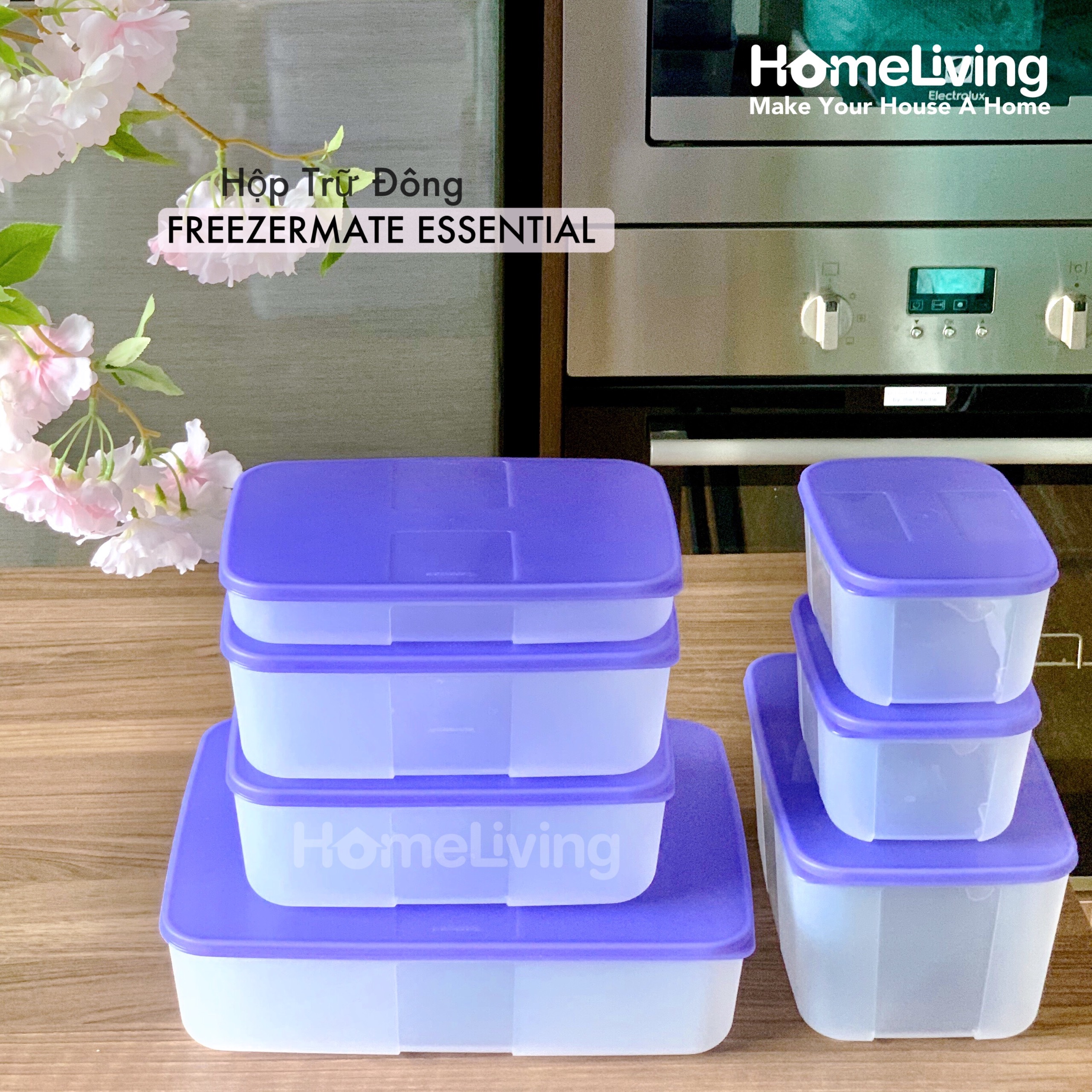 Bộ Trữ Đông Tupperware Freezermate Essential Set 7