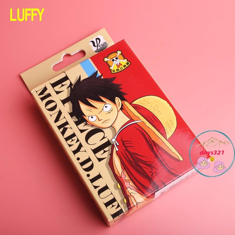Bộ bài tú lơ khơ One Piece Luffy 54 ảnh khác nhau in hình anime manga