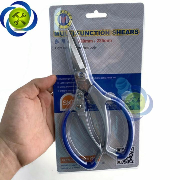 Kéo C-Mart A0047 cán nhôm bọc nhựa lưỡi kéo SK5
