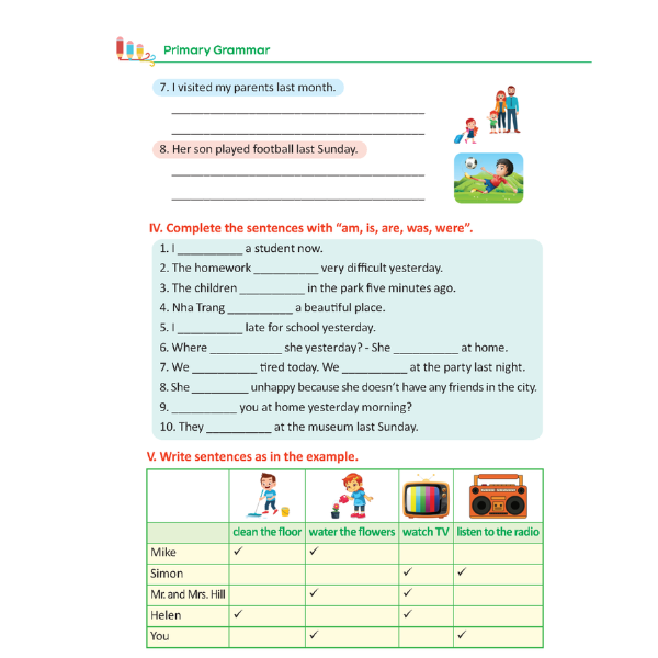 Primary Grammar - Ngữ Pháp Tiếng Anh Theo Chủ Đề Lớp 5 Tập 2