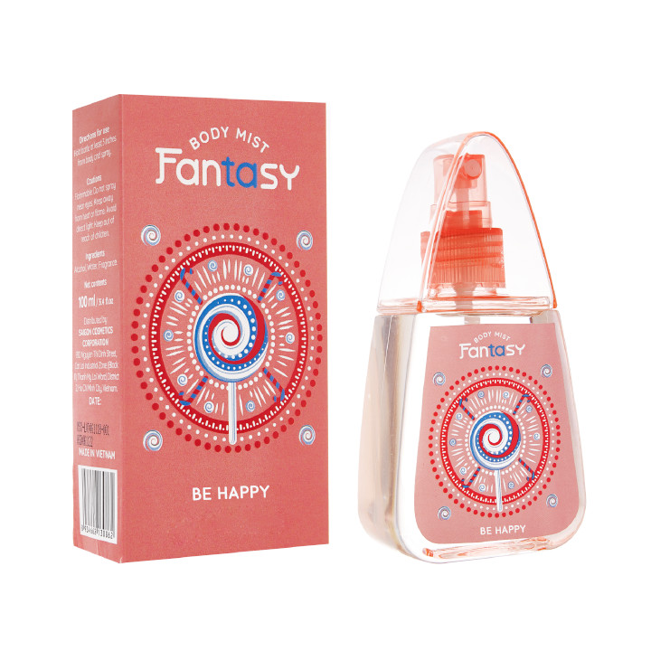 Nước hoa toàn thân Fantasy - Be happy 100 ml chính hãng