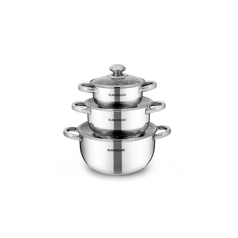 Bộ Nồi Sunhouse SH334 Inox 3 Đáy