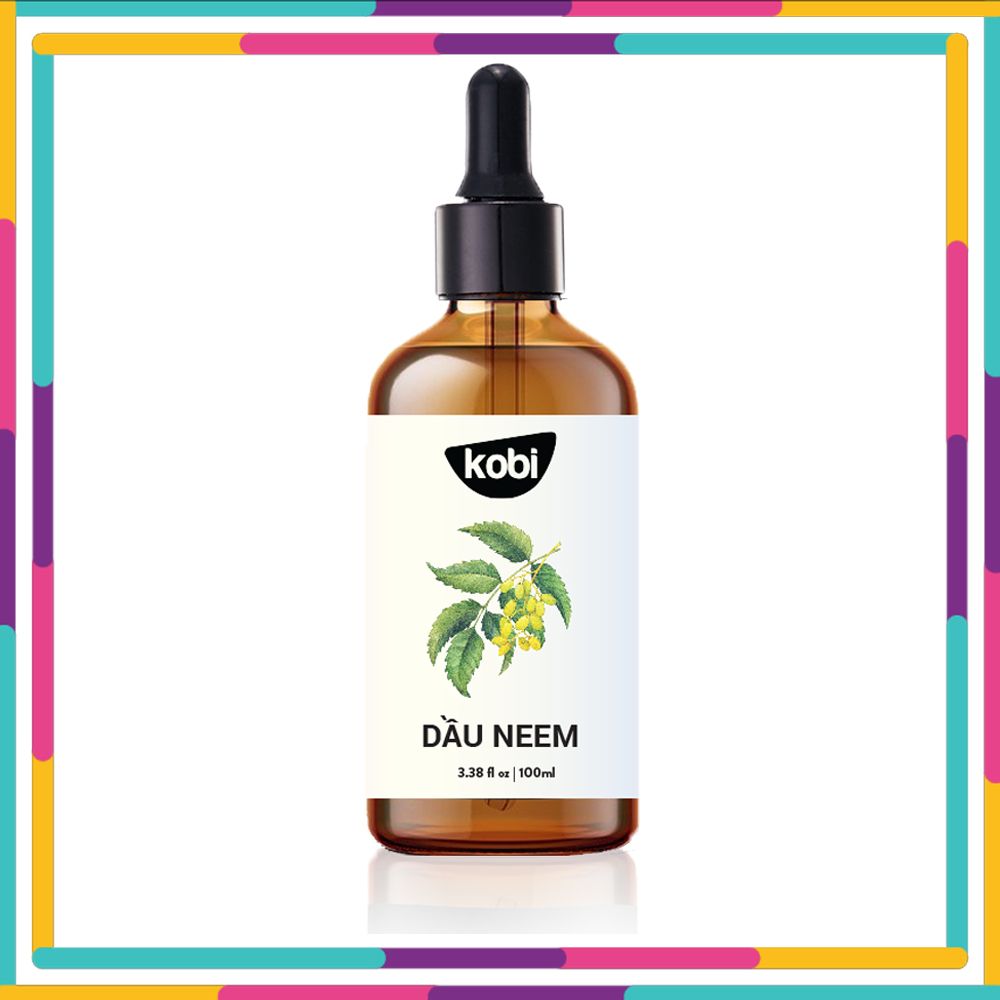 Dầu neem oil Kobi hữu cơ, nguyên chất, diệt bọ, trĩ, nhện đỏ, rệp, sâu, bảo vệ cây hoa hồng, phong lan, ép lạnh -100ml