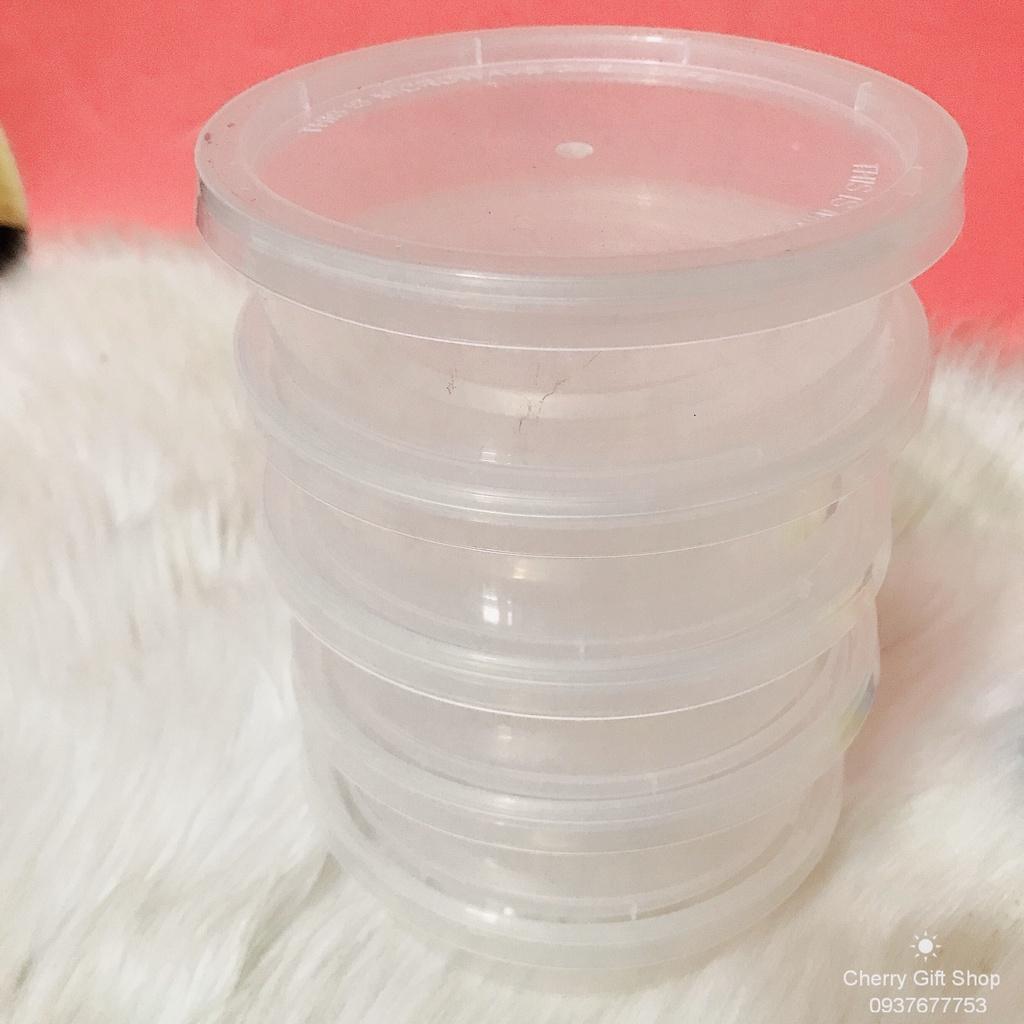 Hũ Nhựa Làm Caramen Bánh Flan Nhựa PP, Rau Câu, Sữa Chua, Đựng Slime 250ml