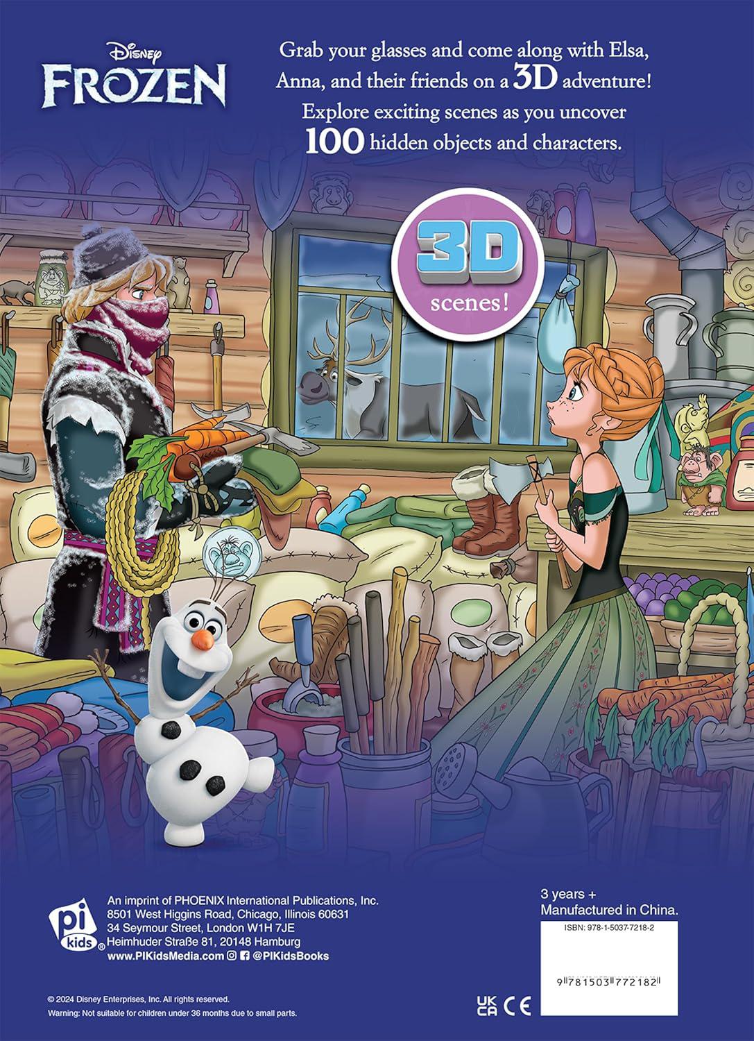 Sách ngoại văn: 3D Look And Find - Disney Frozen