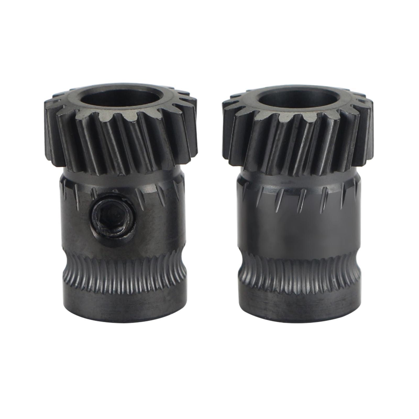 3D Printer Drive Gear Set Hardened Steel Replacement Extruder Dual Gears Set