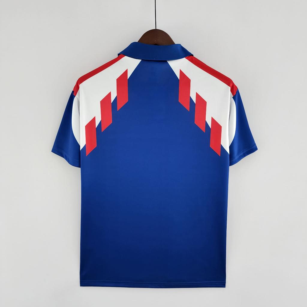Áo Bóng Đá Retro Tuyển Pháp 1988 - Sân Nhà bản cao cấp vải Cotton Polyester