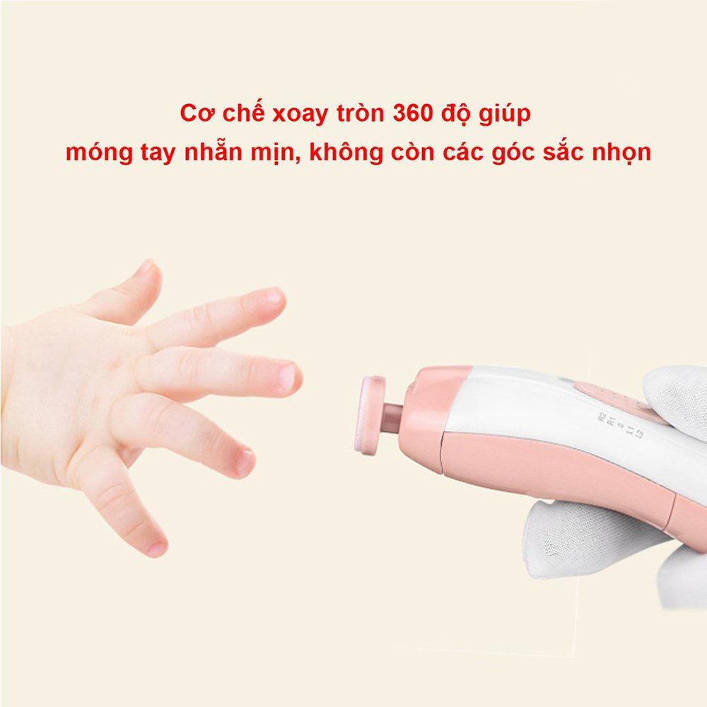 Bộ Cắt Móng Tay An Toàn Cho Bé thông minh tiện dụng, Máy mài dũa móng tay, móng chân chuyên dụng cho trẻ em TỪ 0 TUỔI.