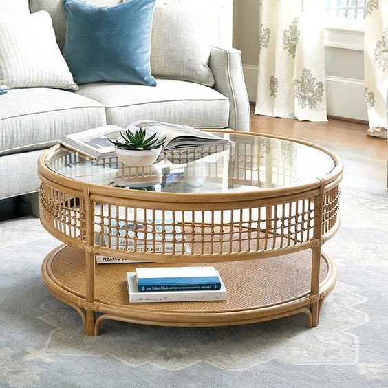 Bàn Mây Tròn Phong Cách Cổ Điển- Rattan Table In Classic Style- TA008