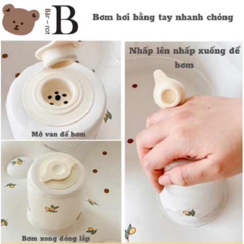 Ghế hơi con vịt tập ngồi cho bé