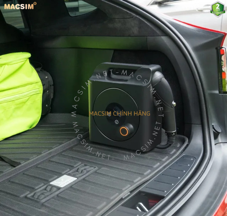 Sạc di động cao cấp ô tô điện Vinfast VF5 ev - Sạc di động cao cấp 3,68KW chính hãng Macsim