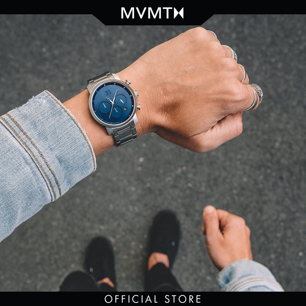 Đồng hồ Nam MVMT dây thép không gỉ 40mm - Chrono 40 D-MC02-SBLU