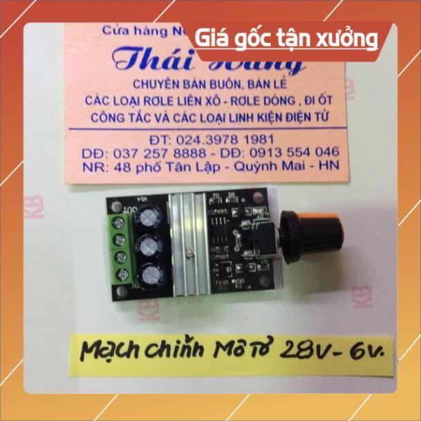 Mạch điều chỉnh mô tơ 6 v/12 v/24 v/28 v [ShopUyTín]