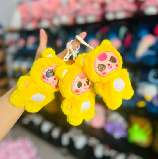 Móc khóa Baby Three đáng yêu - 15cm - Quà tặng móc khóa gấu bông bé ba tai thỏ cute