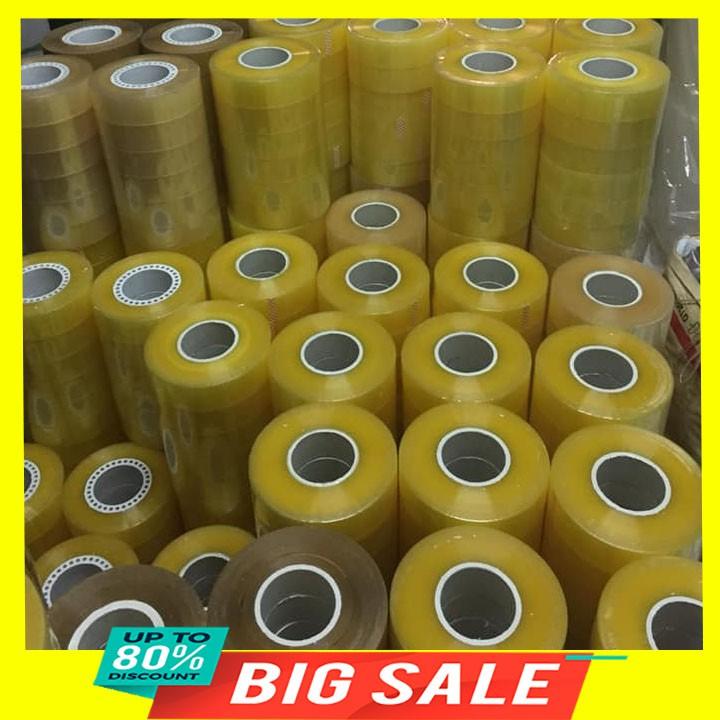 Cuộn băng dính đóng hàng online 1kg lõi 2.4mm khổ 4.7cm loại dai tốt