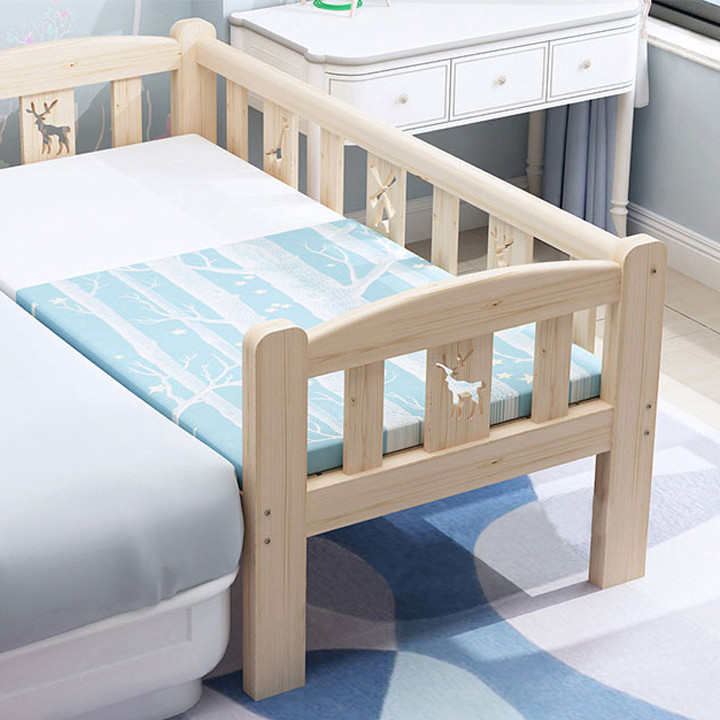 GIƯỜNG NGỦ GỖ CHO BÉ KICH THƯỚC 128*60*40 CM