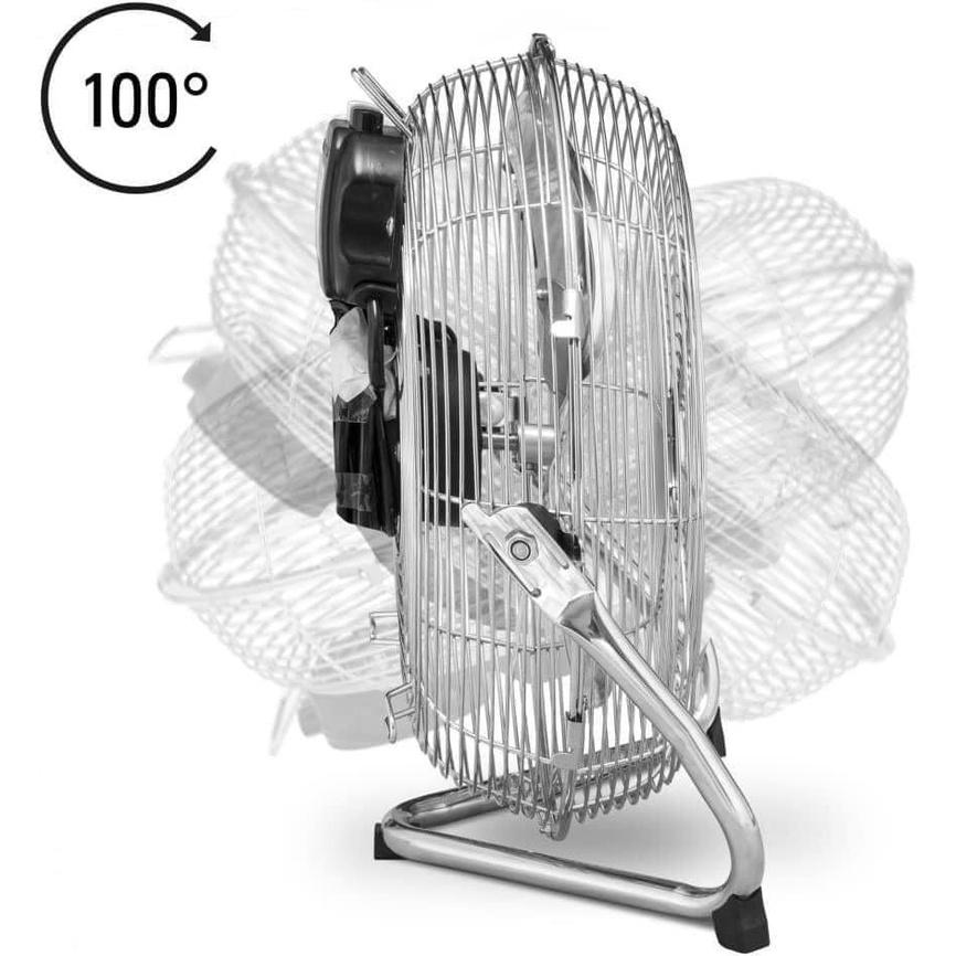 Quạt Sàn Trotec TVM17 Công Suất 100W, Quạt Chân Quỳ, Quạt Inox Bền Đẹp, Đường Kính 45cm, 3 Cấp Gió, Nhập Đức - TVM17-Cánh 45cm 100W