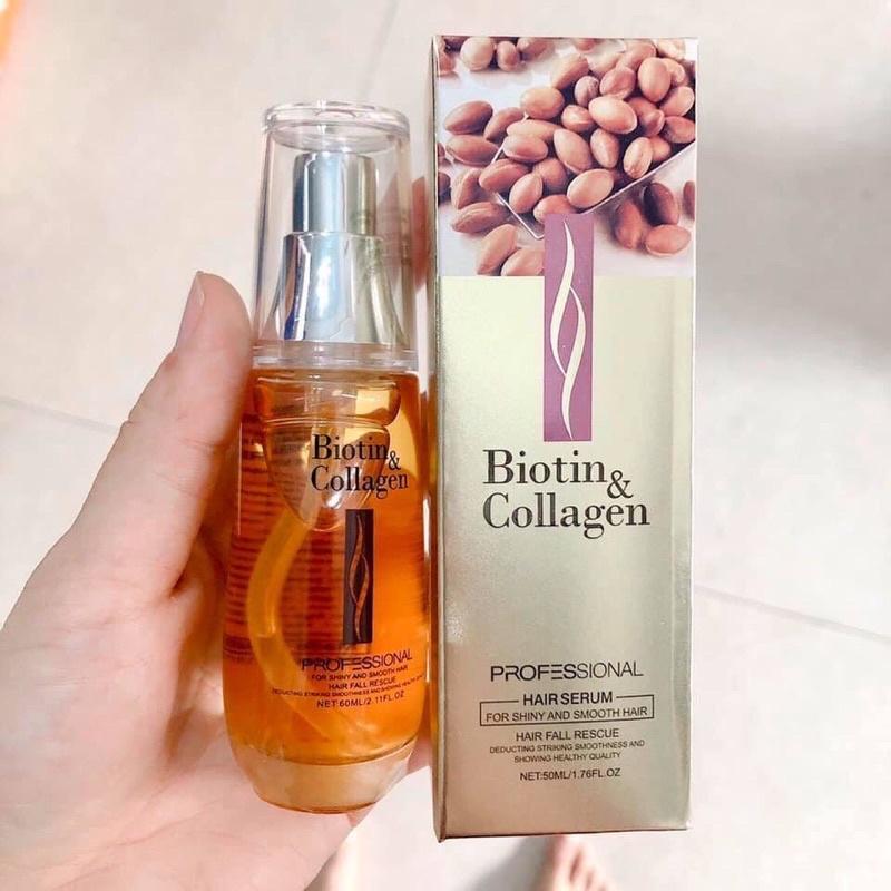 [+Tặng mũ trùm] TINH DẦU DƯỠNG TÓC BIOTIN &amp; COLLAGEN NEW 2021 VOUDIOTY PASIORI TM 60ML