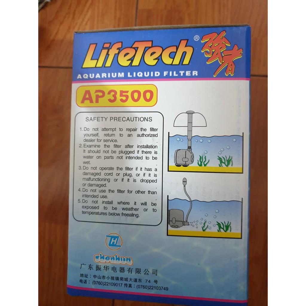 Máy Bơm Nước Lifetech AP3500 (60W-3000L/H-3M) - Máy Bơm Lifetech AP3500 Hồ Cá