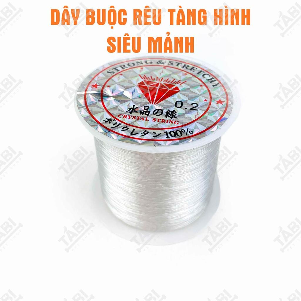 Cuộn 100 mét Cước Tàng Hình Buộc Rêu Trong Suốt, Siêu Mỏng Chỉ 0.2MM